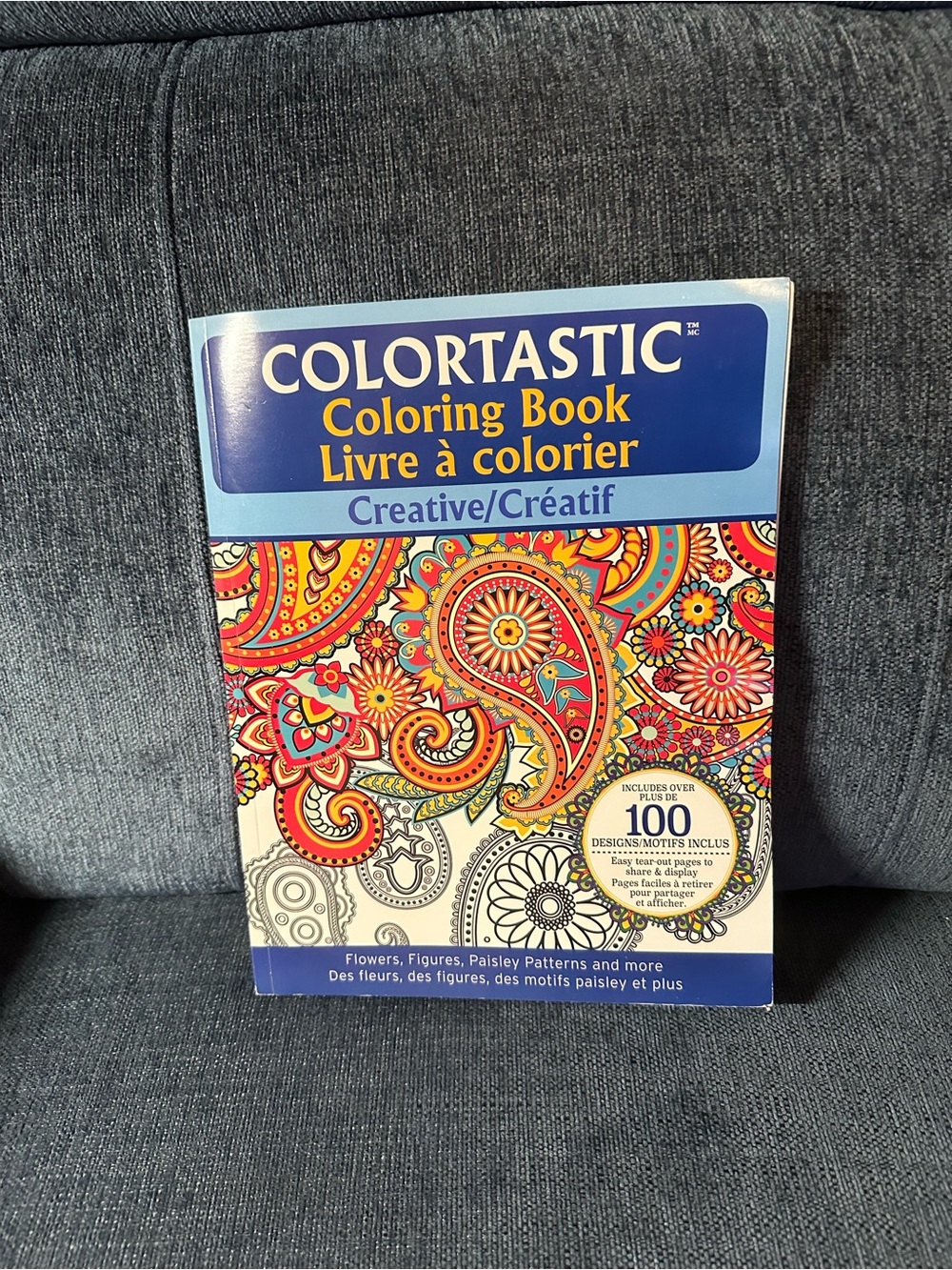 Colortastic Adult Coloring Book - Flowers, Figures, Paisley Patterns and More